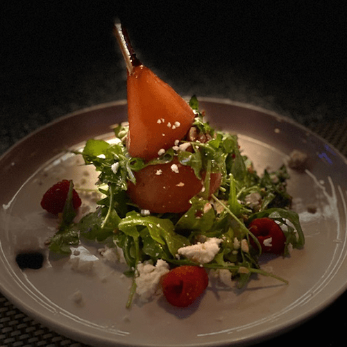 Poached Pear Salad